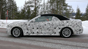 BMW 4 Series Convertible spies - side winter