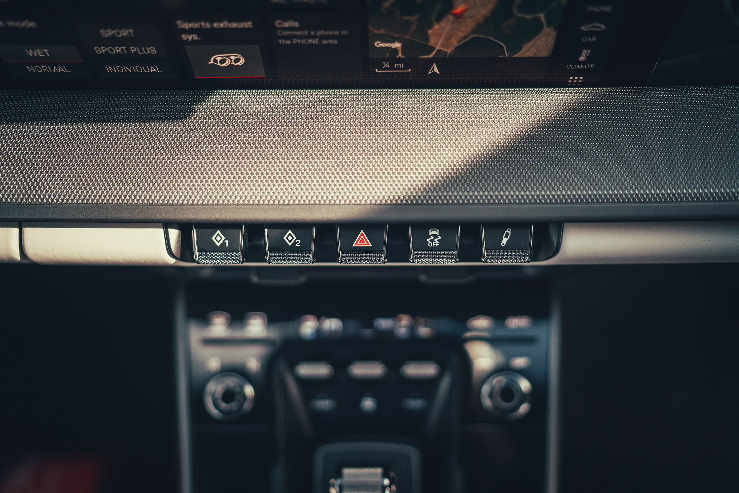 Porsche 911 Carrera S - buttons