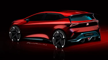 SEAT el-Born concept - rear sketch