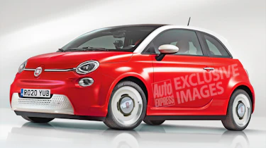 Electric Fiat 500 exclusive images front
