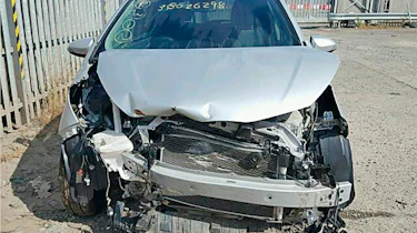Crashed toyota yaris