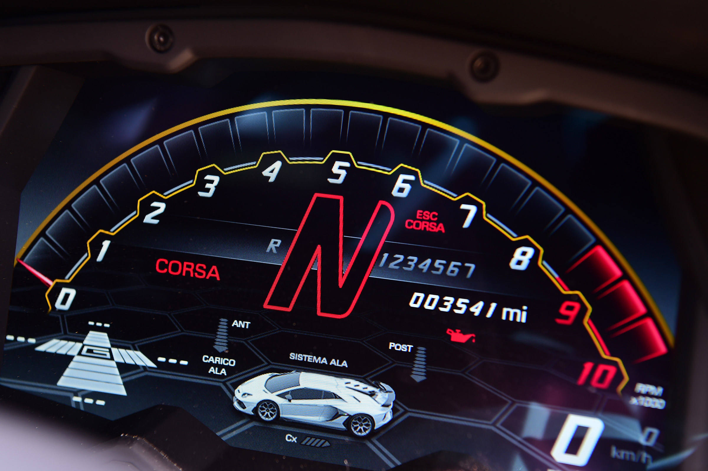 Lamborghini Aventador SVJ - dials