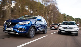 renault kadjar vs skoda karoq vs peugeot 3008 group test header