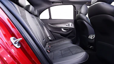 Mercedes E 300 e - rear seats