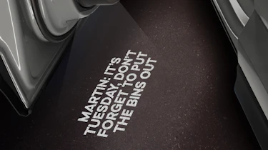 Skoda’s customisable puddle lights