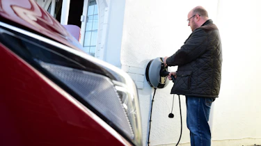 Nissan Leaf - Long termer plugging in