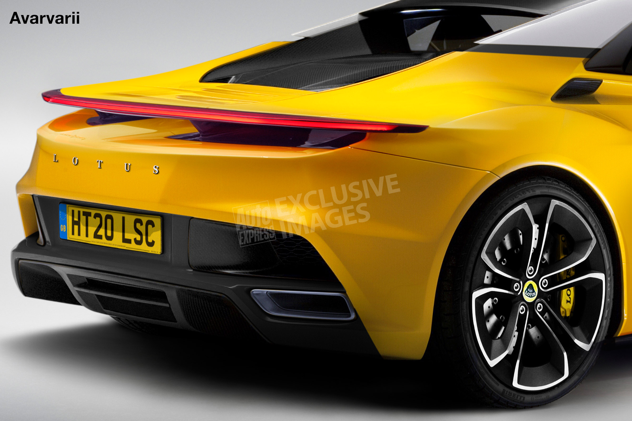 Lotus sports car - rear detail (watermarked)