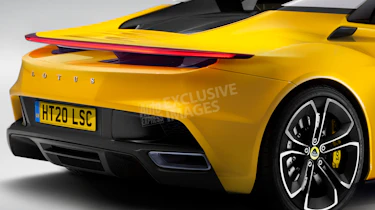 Lotus sports car - rear detail (watermarked)