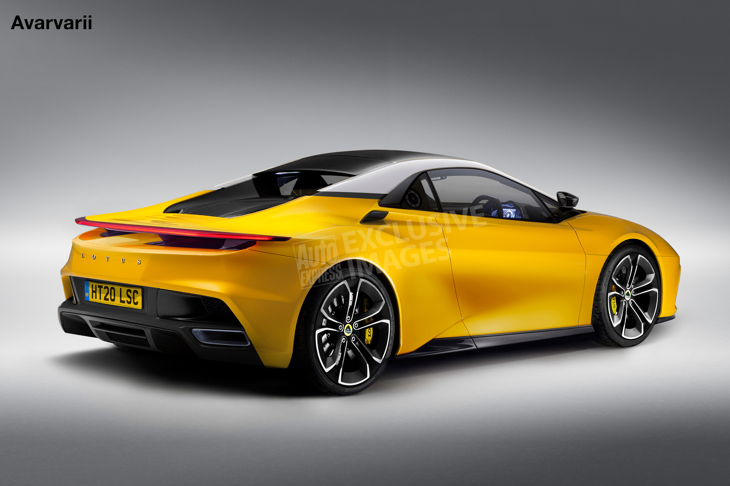Lotus sports car - rear (watermarked)