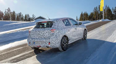 Vauxhall Corsa winter testing - rear