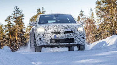 Vauxhall Corsa winter testing - full front
