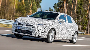 Vauxhall Corsa testing - front