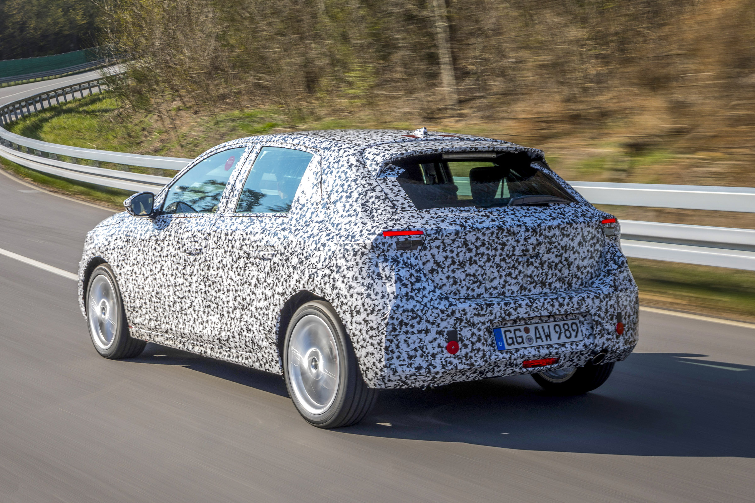 Vauxhall Corsa testing - rear