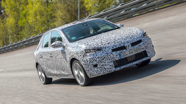 Vauxhall Corsa testing - front action