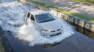 Vauxhall Corsa testing - above