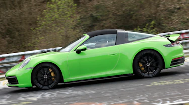 Porsche 911 Targa spies - side