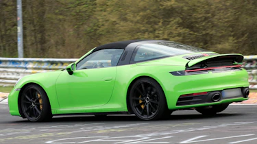 Porsche 911 Targa spies - rear 3/4