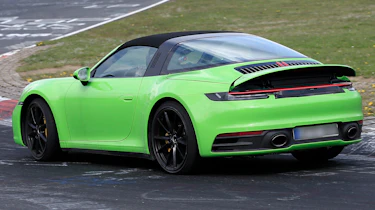 Porsche 911 Targa spies - rear 3/4