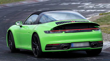 Porsche 911 Targa spies - rear 3/4