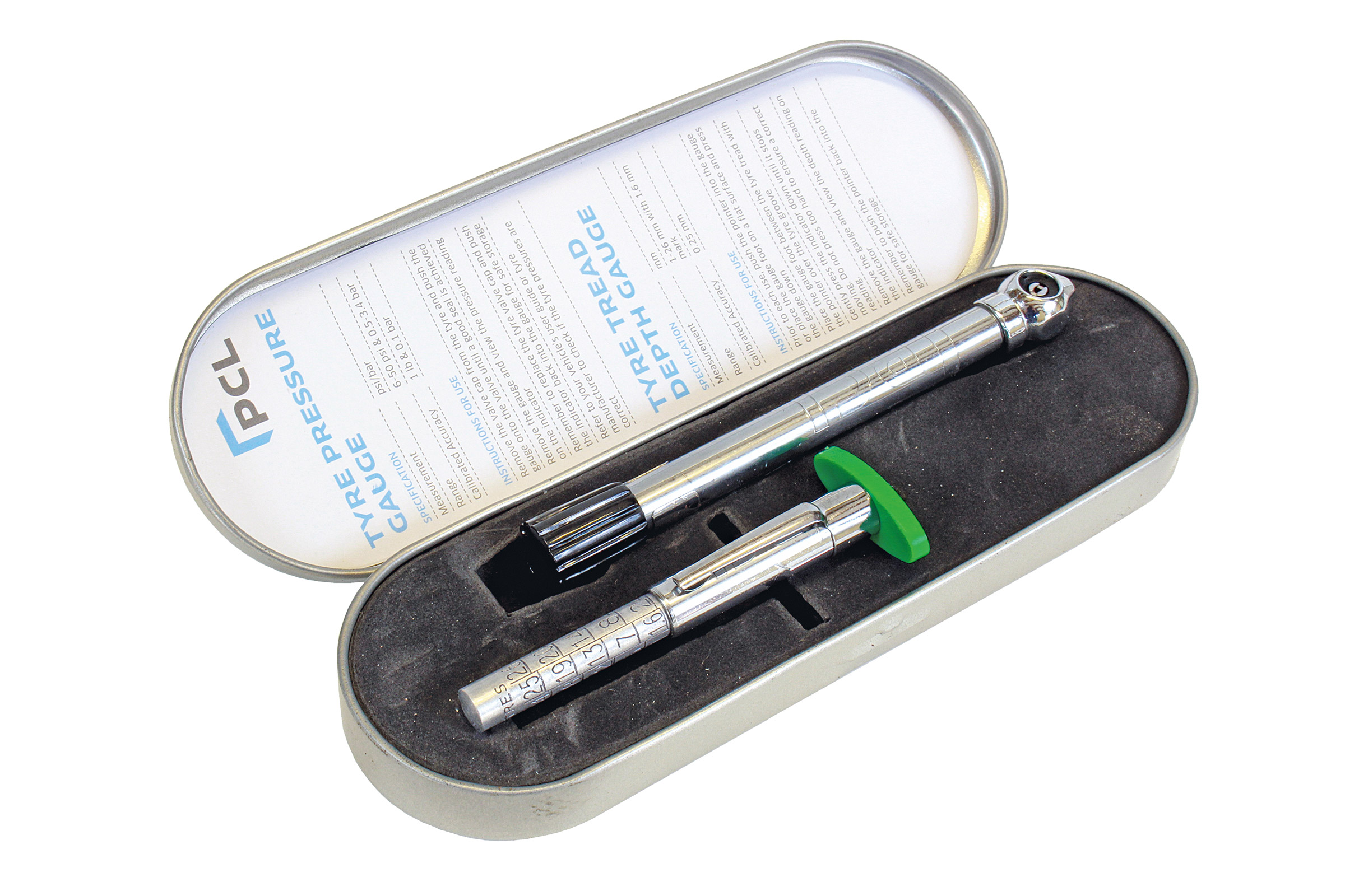 PCL tyre pressure and tread gauge