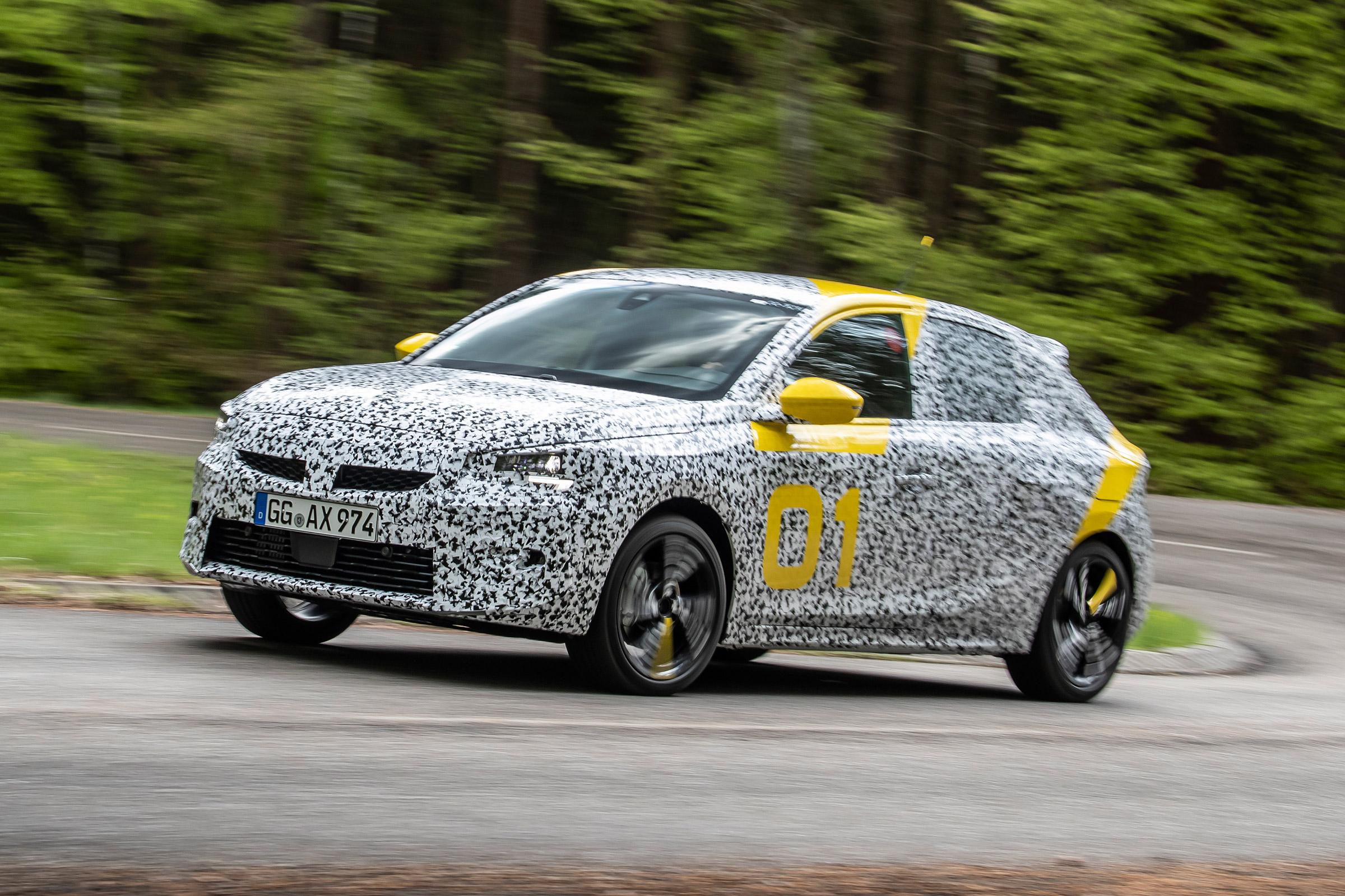 Vauxhall Corsa prototype - front action