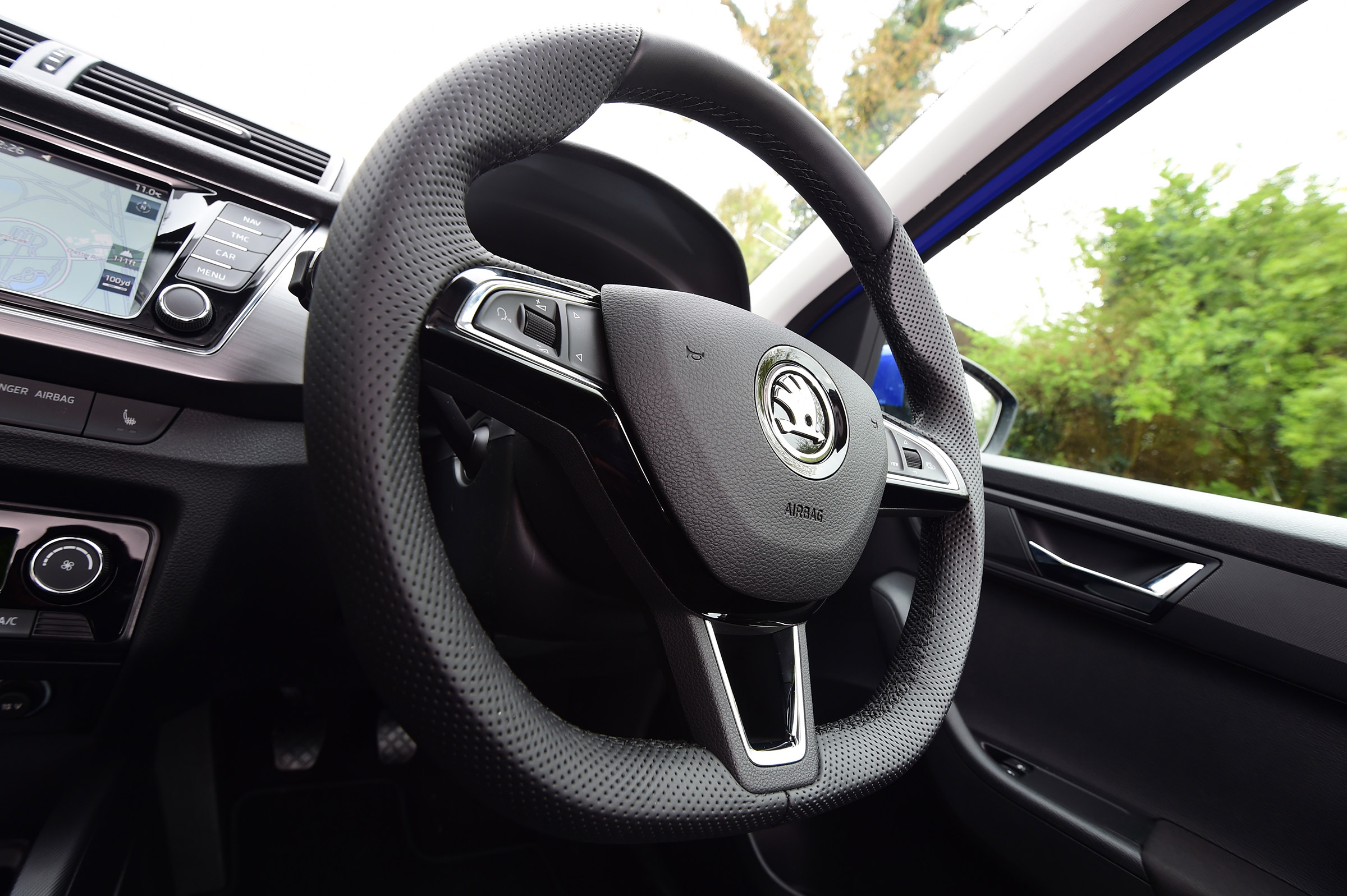 Skoda Fabia SE L: long-term test review - first report steering wheel