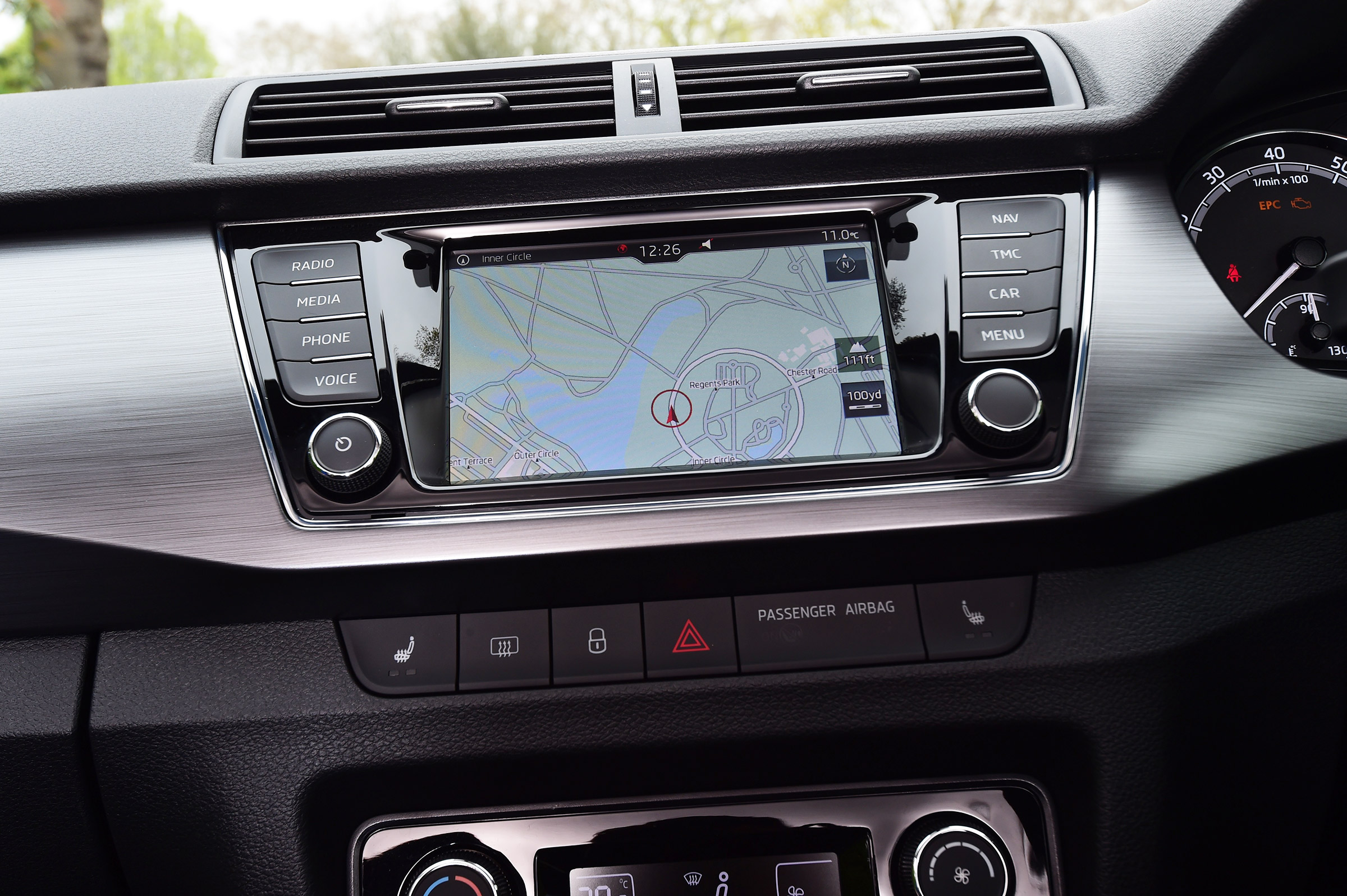 Skoda Fabia SE L: long-term test review - first report sat-nav