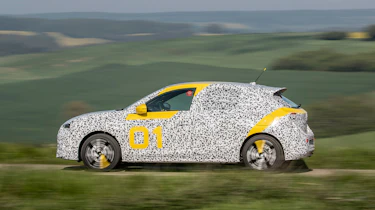 Vauxhall Corsa prototype - side action