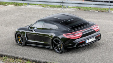 Porsche Taycan - above static