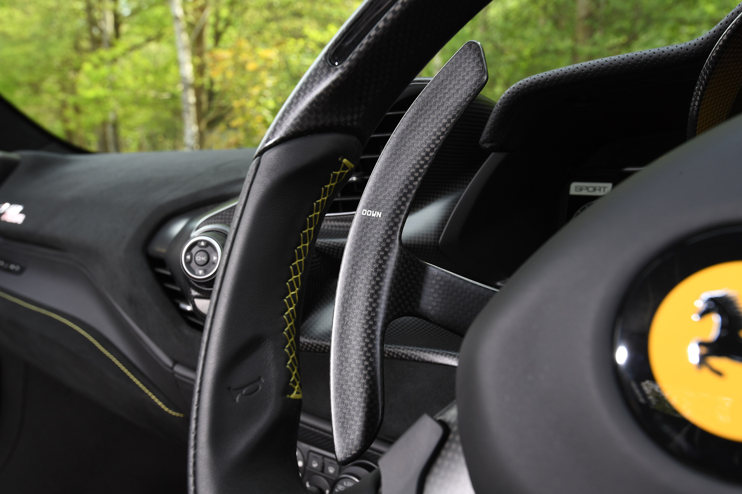 Ferrari 488 Pista - paddle