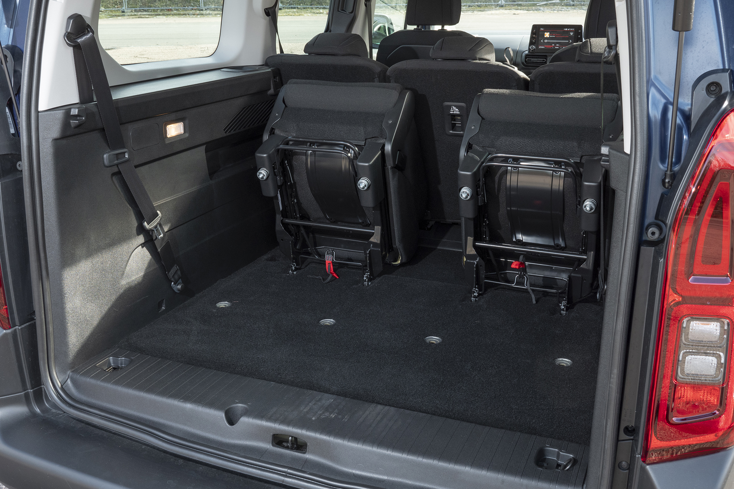 Berlingo rear seats folded