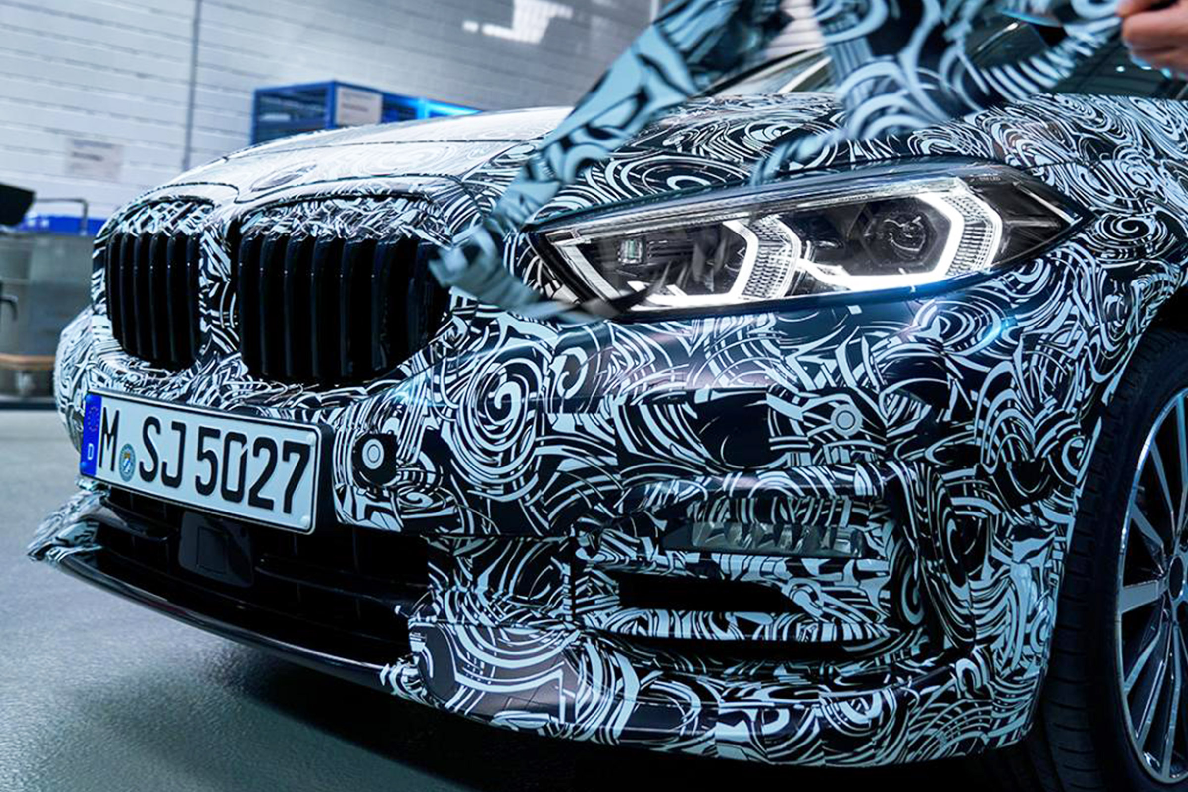 BMW 1 Series - prototype teaser front lights