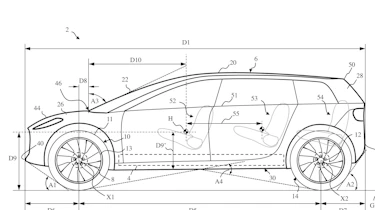 Dyson electric car patent drawings
