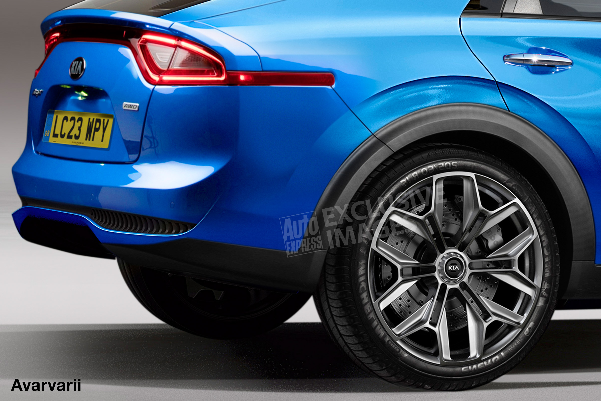 Kia coupe-SUV - rear detail (watermarked)