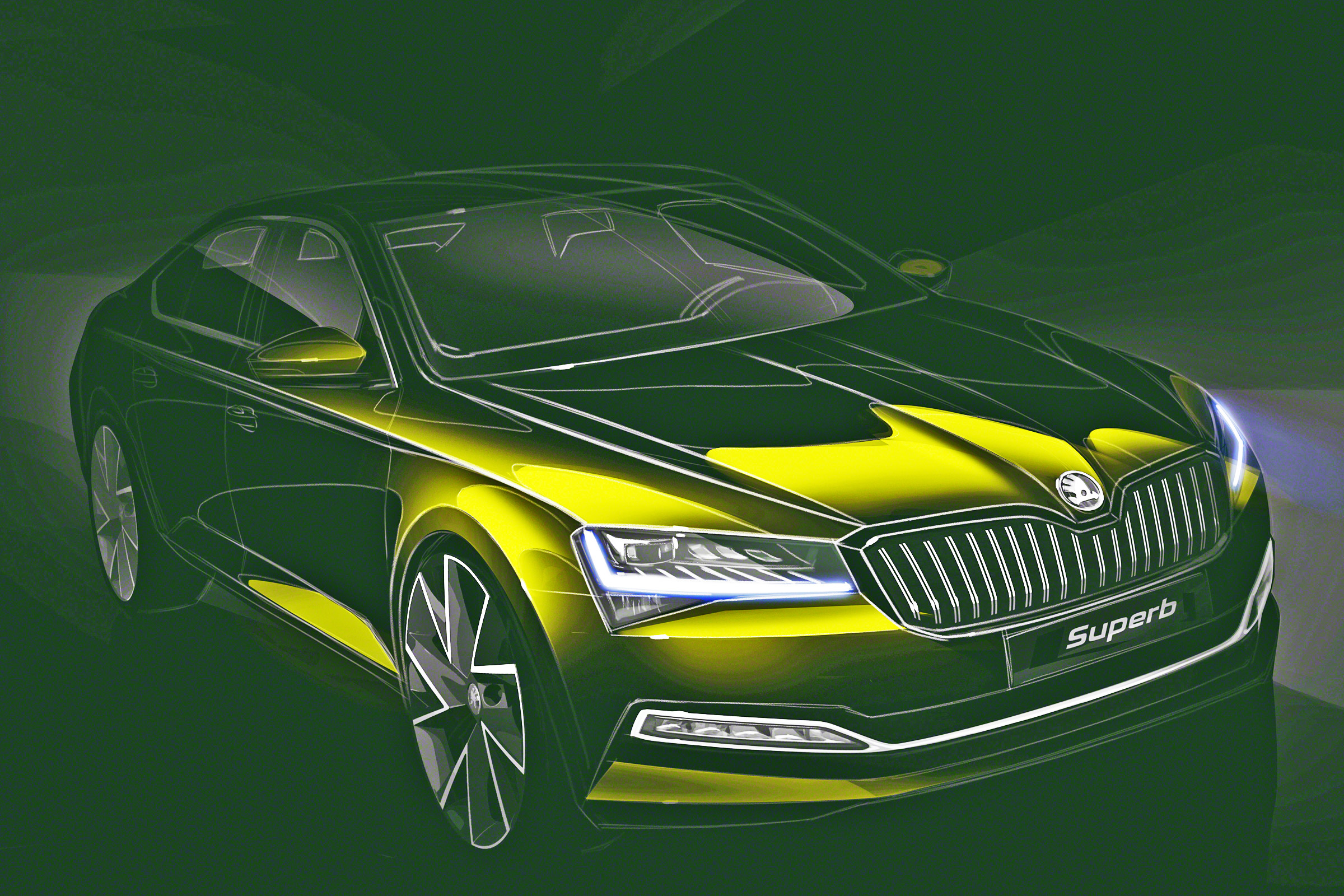 2019 skoda superb facelift teaser