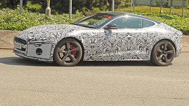 Jaguar F-Type facelift spy shot side profile