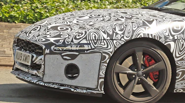 Jaguar F-Type facelift spy shot front detail