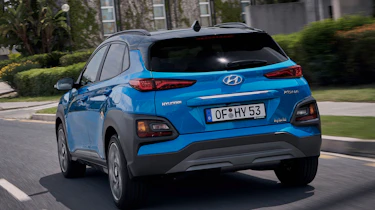 Hyundai Kona hybrid - rear tracking