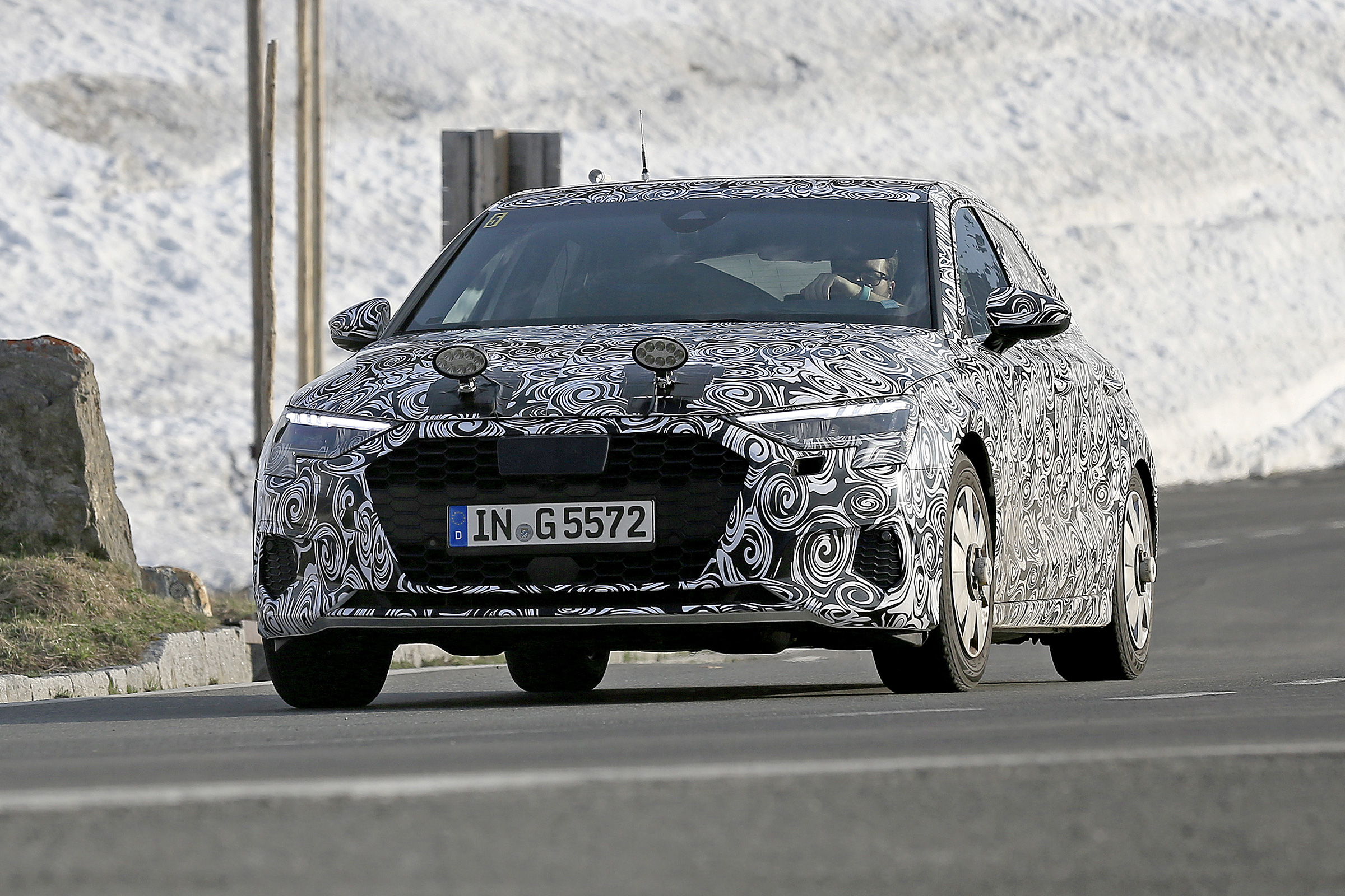 Audi A3 spied - front cornering 
