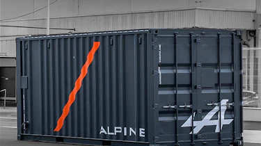 Alpine A110 in container