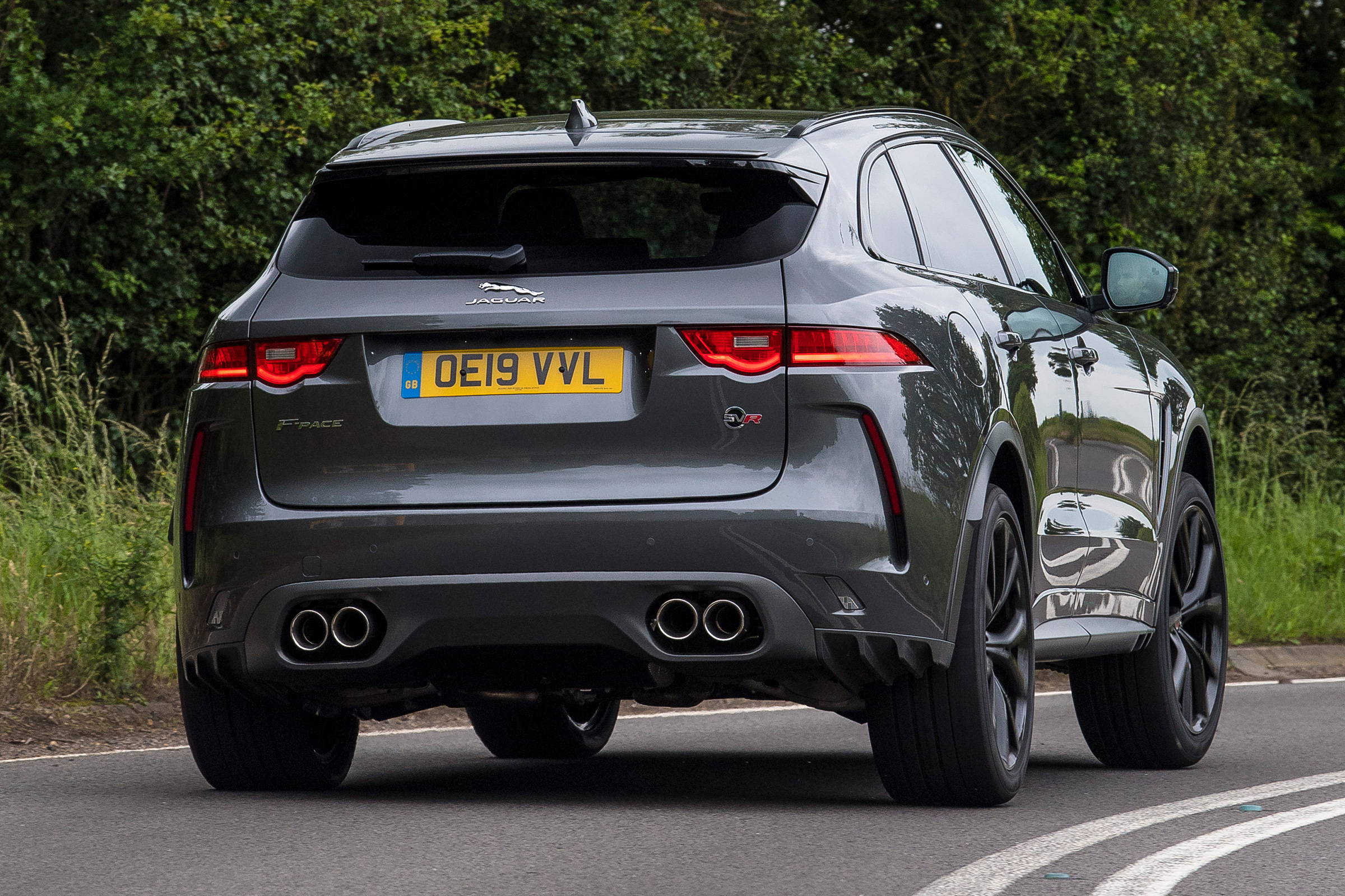 Jaguar F-Pace SVR - rear cornering 