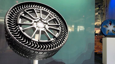 Michelin airless tyre - stand