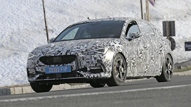 Cupra Leon - spied - front 3/4 cornering