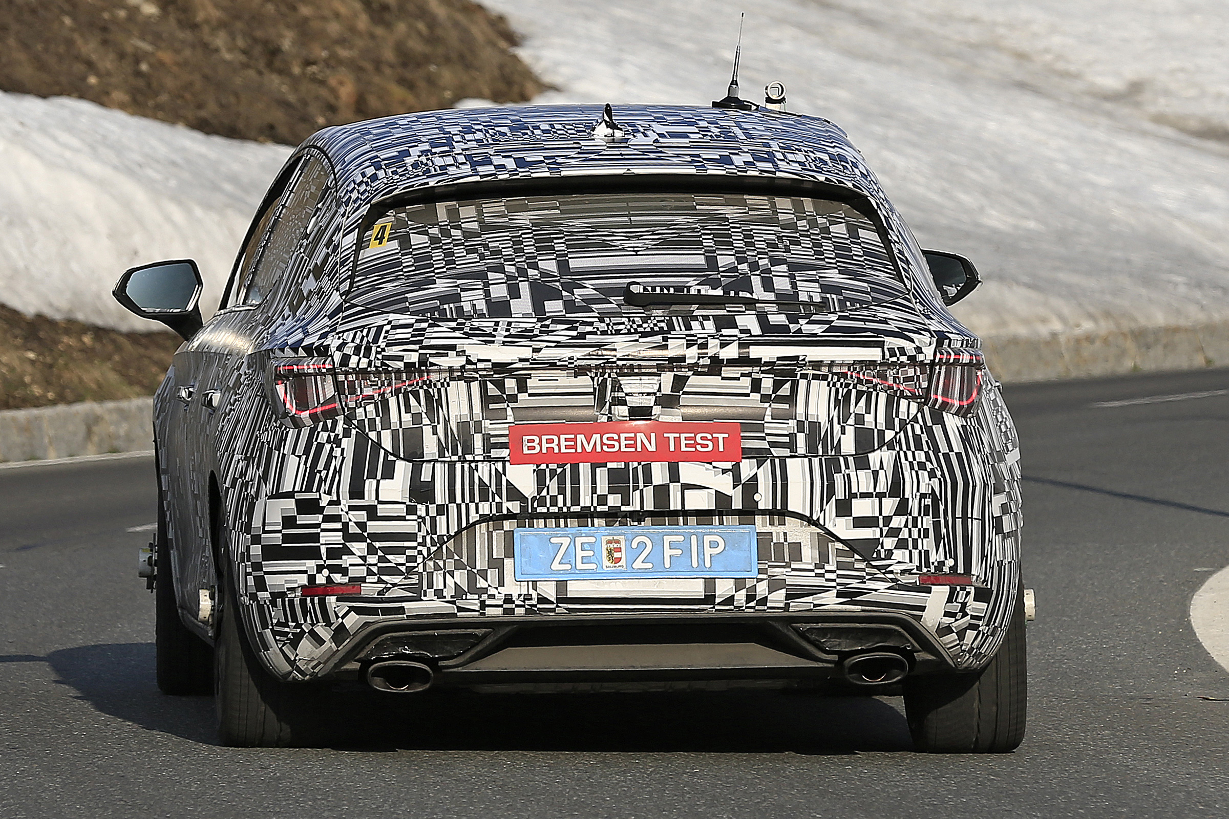 Cupra Leon - spied - rear cornering 