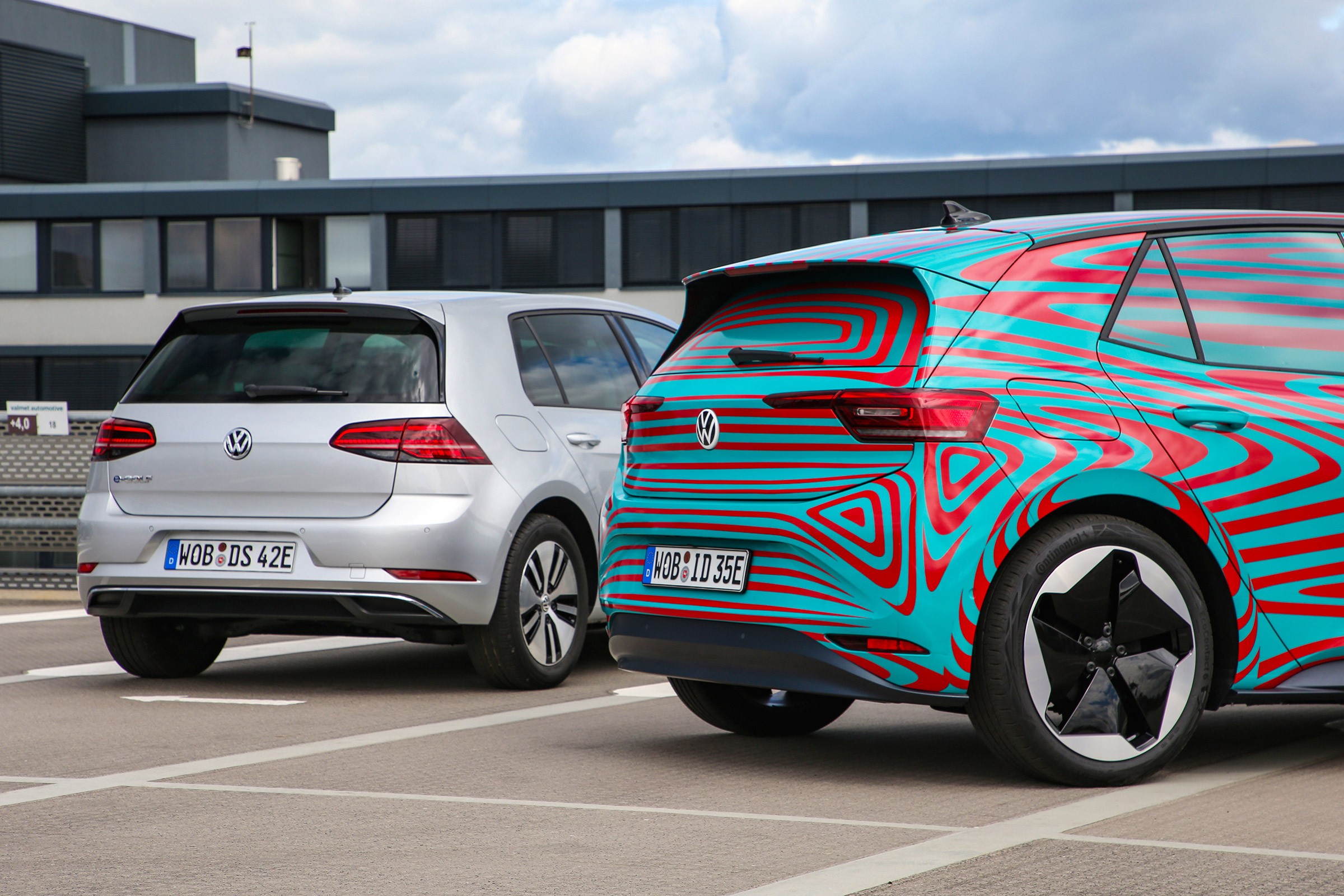 Volkswagen ID.3 vs Volkswagen e-Golf - rear detail