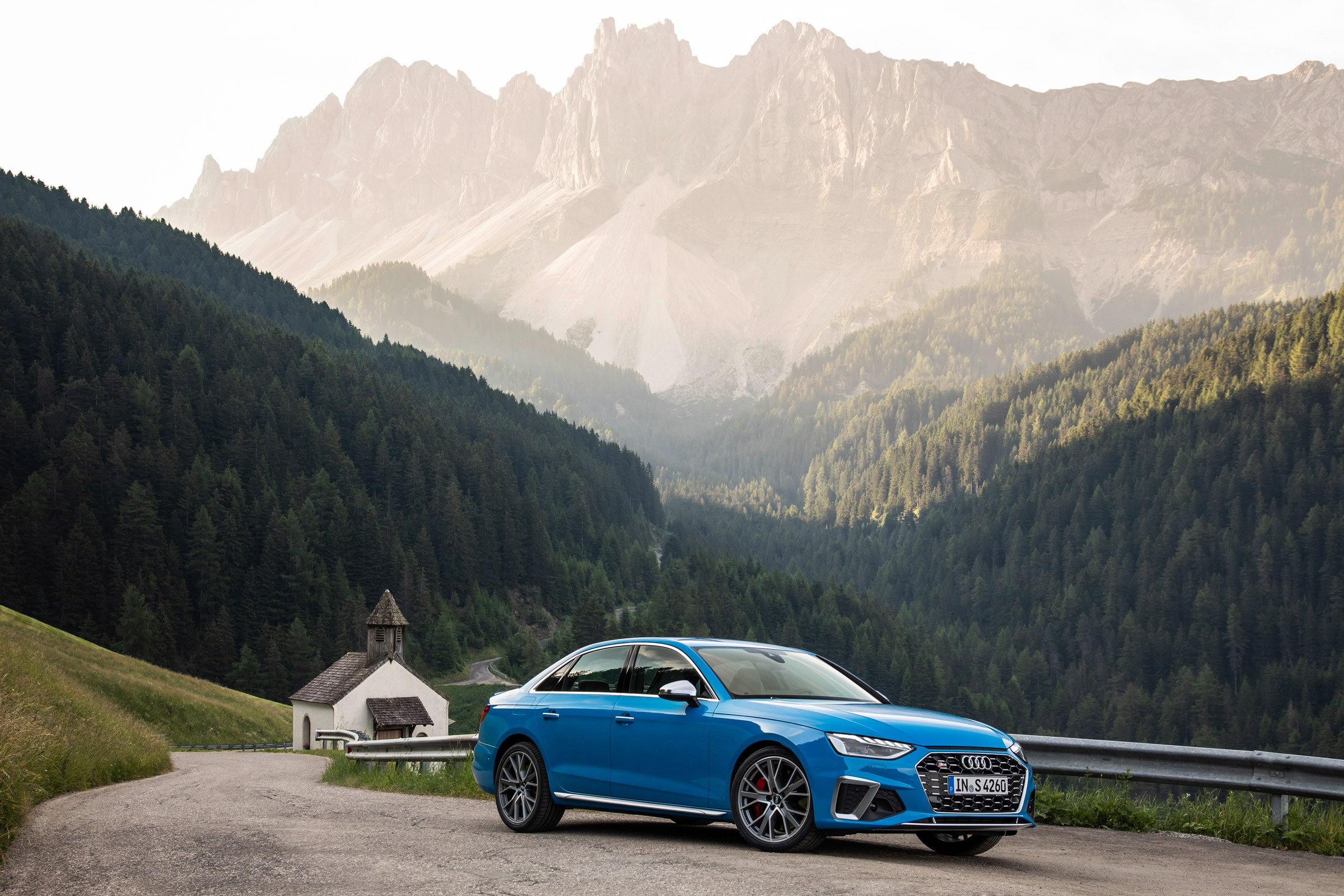 2019 Audi S4 saloon mountain