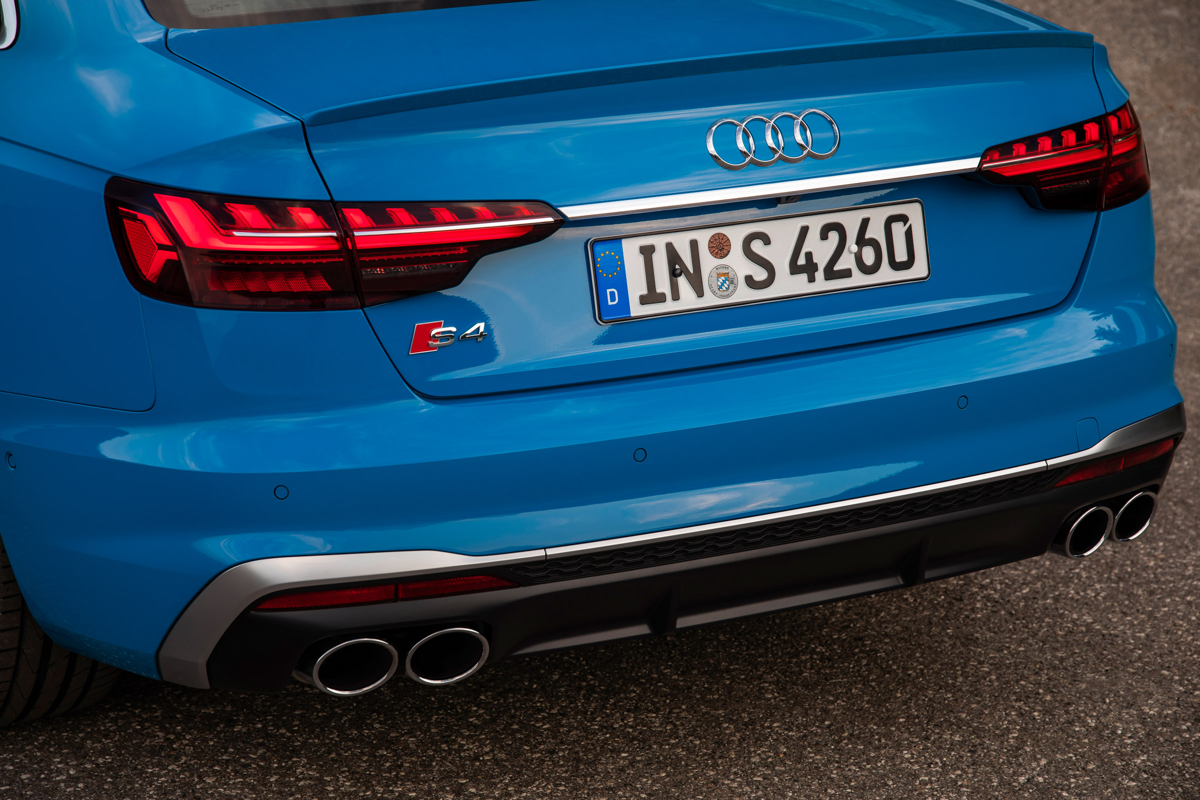 2019 Audi S4 saloon rear lights