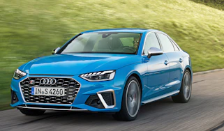 2019 Audi S4 saloon front tracking