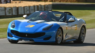 Ferrari SP3JC - front cornering Goodwood 2019