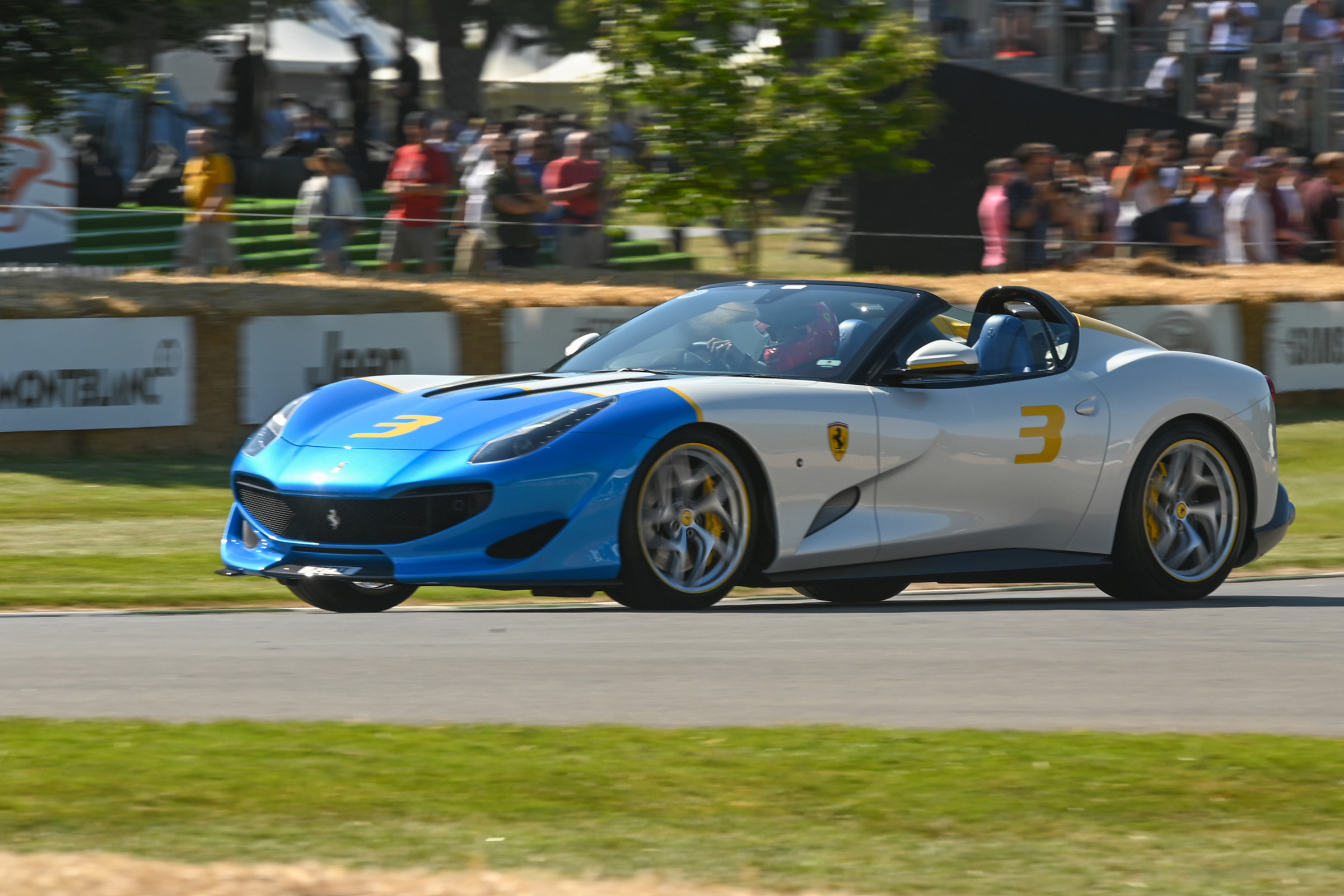 Ferrari SP3JC - front cornering Goodwood 2019